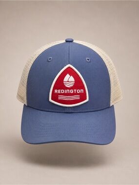 Redington Badge  Blue Trucker Snapback Hat Breathable Adjustable Men’s One Size
